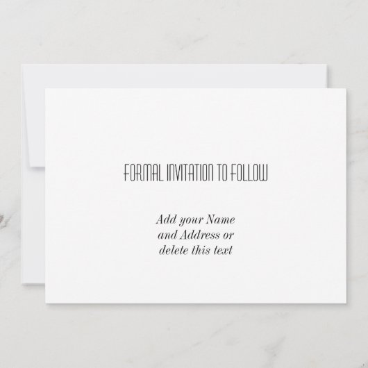 Sparen de Datum van de Rode Zeemacht Blauwe Zilver Save The Date (Achterkant)