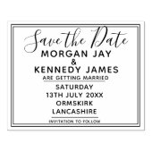 Sparen de Datum van de Rubber Stempel die DY Weduw (Afrduk)