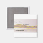 Sparen de datum van de trouwaankondiging magneet (Voorkant / Achterkant)