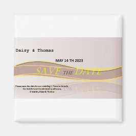 Sparen de datum van de trouwaankondiging magneet