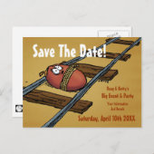 Sparen de Datum van de Vreemde Aankondiging (Voorkant / Achterkant)