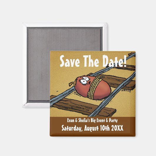 Sparen de Datum van de Vreemde Aankondiging Magneet (Voorkant / Achterkant)