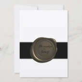 Sparen de Datum van de WeddenPen & Inkwell Kaart (Achterkant)