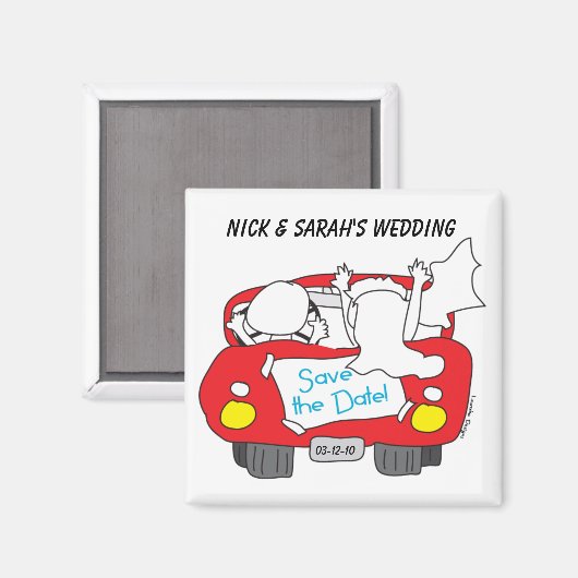 Sparen de Datum van de Weddenschap Magnet (Voorkant / Achterkant)