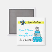 Sparen de Datum van de Weddenschap Magnet (Voorkant / Achterkant)