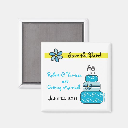 Sparen de Datum van de Weddenschap Magnet (Voorkant / Achterkant)