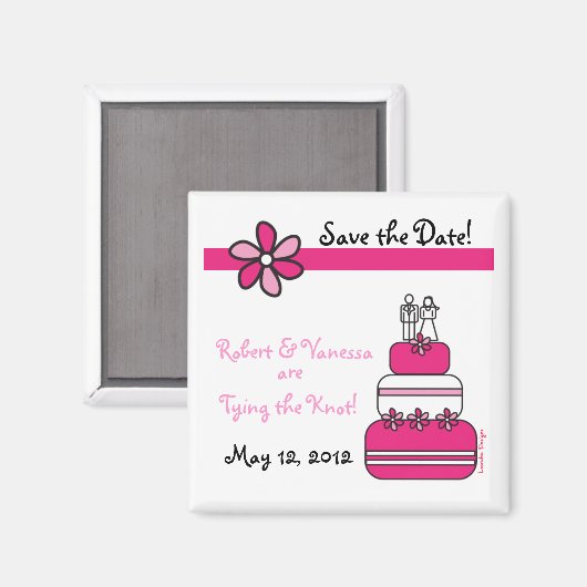Sparen de Datum van de Weddenschap Magnet (Voorkant / Achterkant)
