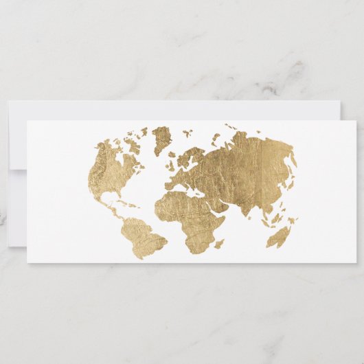 Sparen de datum van de wereldkaart van het krijgsg save the date (Achterkant)