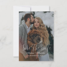 Sparen de Datum van de Winterbruiloft