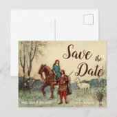 Sparen de Datum van de Wuwdag  Fairy Tale Briefkaart (Voorkant / Achterkant)