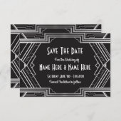 Sparen de Datum van de Wuwelijkheidspartij Twentie Save The Date (Voorkant / Achterkant)