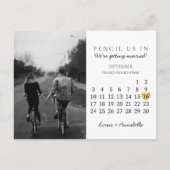 Sparen de Datum van het Begin van het KalenderGoud Briefkaart (Voorkant)