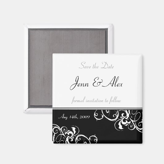 Sparen de Datum van het Bieden Magnet (Voorkant / Achterkant)