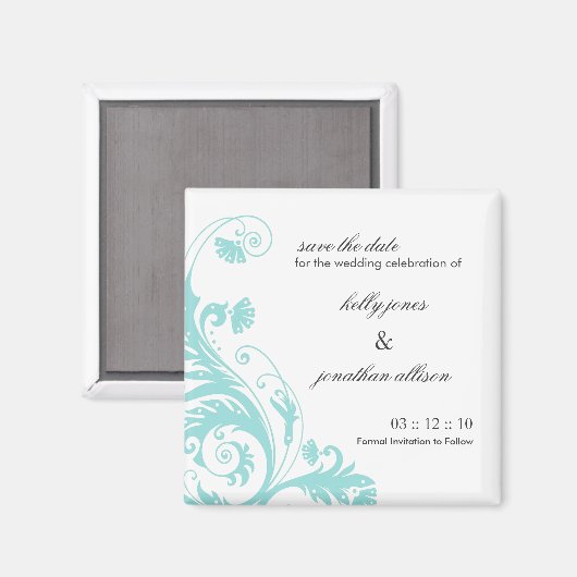 Sparen de Datum van het Bieden Magnet (Voorkant / Achterkant)