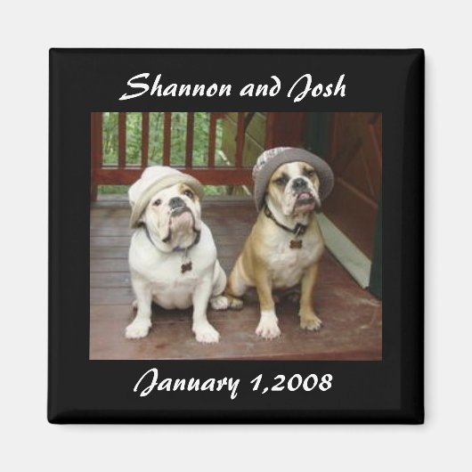 Sparen de Datum van het Bieden Magnet (Voorkant)