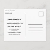 Sparen de Datum van het Bieden van de Foto Moderne Aankondigingskaart (Achterkant)