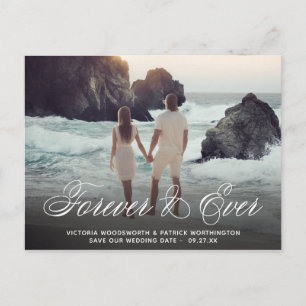 Sparen de Datum van het Forever & van het Weduwen  Aankondigingskaart