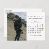 Sparen de Datum van het Goud van de Kalender Juni Briefkaart (Voorkant / Achterkant)