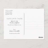 Sparen de Datum van het Goud van de Kalender Juni Briefkaart (Achterkant)