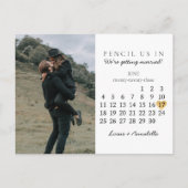 Sparen de Datum van het Goud van de Kalender Juni Briefkaart (Voorkant)