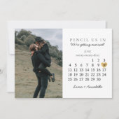 Sparen de Datum van het Goud van de Kalender Juni Kaart (Voorkant)