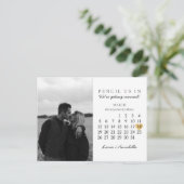 Sparen de Datum van het Goud van de Kalender Maart Briefkaart (Staand voorkant)