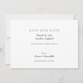 Sparen de Datum van het Goud van de Kalender Maart Kaart (Achterkant)