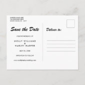 Sparen de Datum van het Gouden Karalkbord van het  Briefkaart (Achterkant)