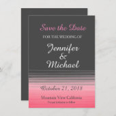 Sparen de Datum van het Handschrift van de Weddens Save The Date (Voorkant / Achterkant)