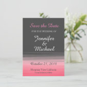 Sparen de Datum van het Handschrift van de Weddens Save The Date (Staand voorkant)