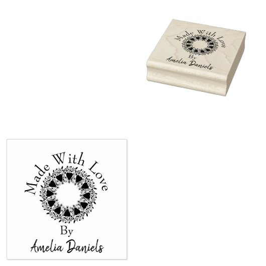 Sparen de Datum van het Hart van het Liefje Rubberstempel (Gestempeld)