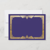 Sparen de Datum van het huwelijk van 1920 de goude Save The Date (Achterkant)