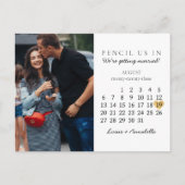 Sparen de Datum van het Koude van de Kalender Augu Briefkaart (Voorkant)