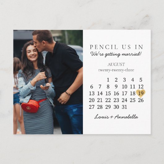 Sparen de Datum van het Koude van de Kalender Augu Briefkaart (Voorkant)