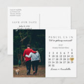 Sparen de Datum van het Koude van de Kalender Juli Briefkaart (Voorkant / Achterkant)