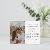 Sparen de Datum van het Koude van de Kalender Okto Briefkaart (Staand voorkant)