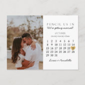 Sparen de Datum van het Koude van de Kalender Okto Briefkaart (Voorkant)