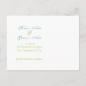 Sparen de Datum van het Malplaatje van de Foto Wed Aankondigingskaart (Achterkant)