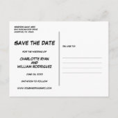 Sparen de Datum van het Moderne Boek van het Boek Aankondigingskaart (Achterkant)