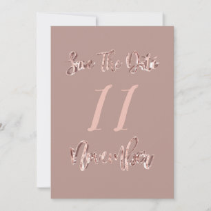 Sparen de Datum van het Roos van het Goud van de P Save The Date