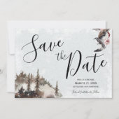 Sparen de Datum van het Wedden met Raven en Moon Kaart (Voorkant)