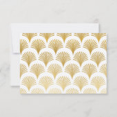 Sparen de Datum van het Weddenschap Twenties Gold  Save The Date (Achterkant)