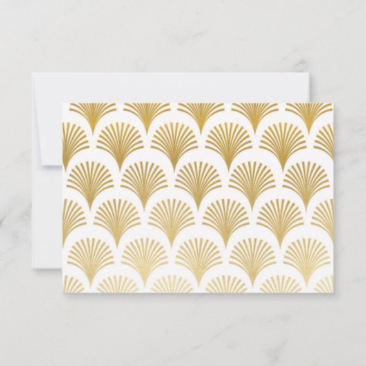 Sparen de Datum van het Weddenschap Twenties Gold  Save The Date (Achterkant)