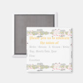 Sparen de Datum van het Wuwnetten Magnet (de Monta (Voorkant / Achterkant)