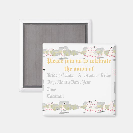 Sparen de Datum van het Wuwnetten Magnet (de Monta (Voorkant / Achterkant)