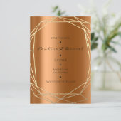 Sparen de Datum van het Zwarte Monogram Diamond Go Save The Date (Staand voorkant)