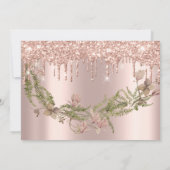 Sparen de Datum van het Zwarte Roos Floral Woodlan Save The Date (Achterkant)