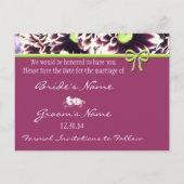 Sparen de Datum van Koningin Anne's Lace Aankondigingskaart