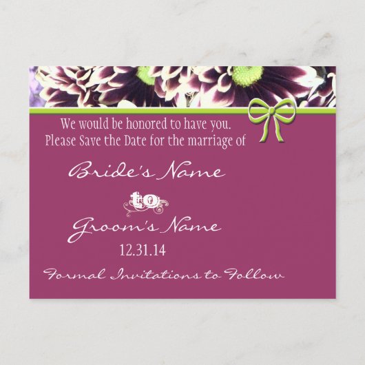 Sparen de Datum van Koningin Anne's Lace Aankondigingskaart