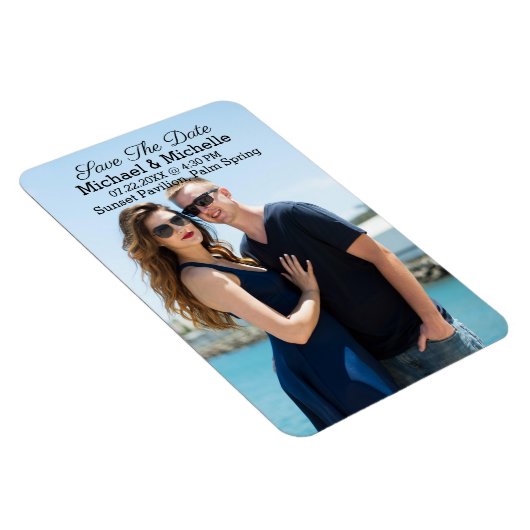 Sparen de Datum van Onze Wedding Magnet Magneet (Rechterzijde)